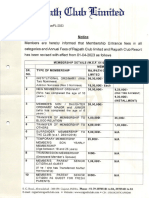 Revised Notice Activity Revised Charges