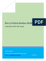 How To Perform DBHealth Checkwith SQLScripts