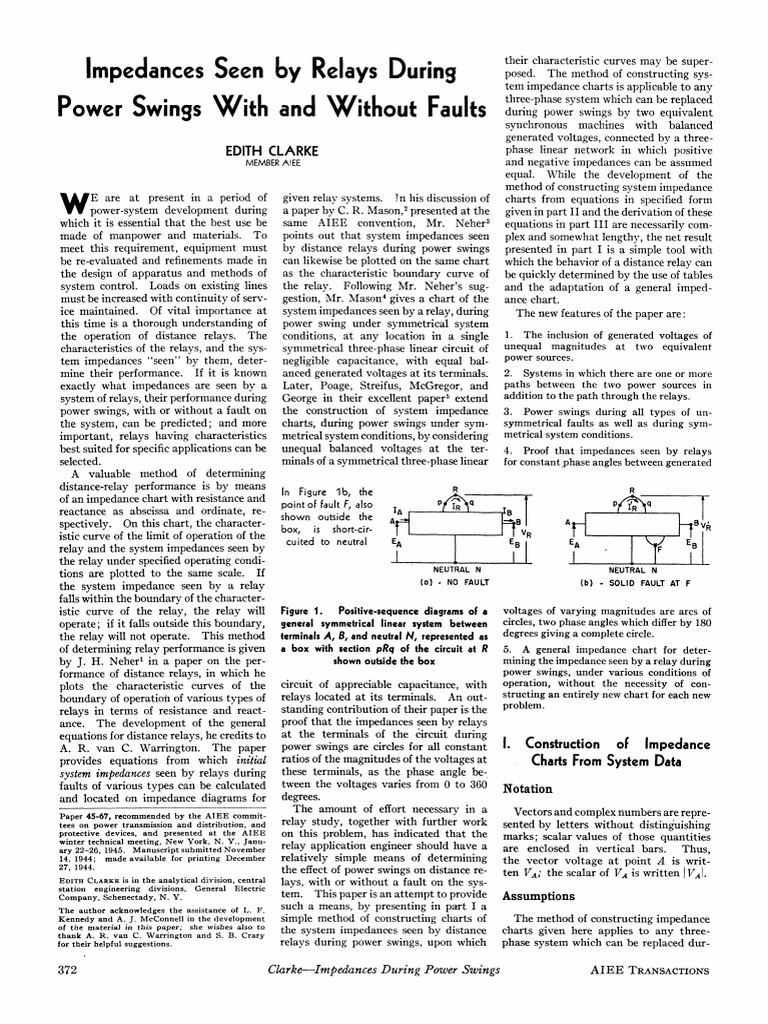 Impedance Charts for Distance Relays | PDF | Electrical Impedance ...
