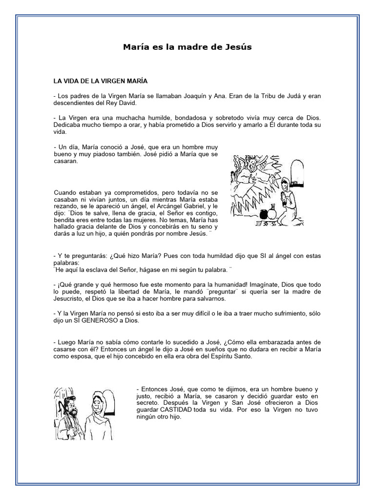 Maria es la madre de Jesus | PDF | María, madre de Jesús | San José