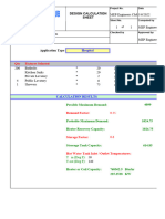 Water Heater Calculation