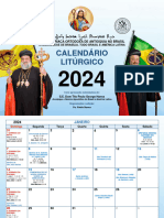 Calendário Oficial Igreja Siríaca Ortodoxa de Antioquia No Brasil 2024