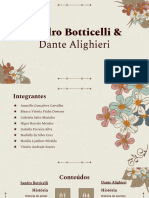 Sandro Botticellli e Dante Alighieri