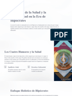 La Teoria de La Salud y La Enfermedad en La Era de Hipocrates