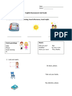 English Assessment 2nd Grade