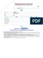 Intermediate Examination Results - 2023, Andhra Pradesh