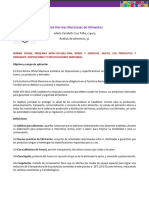 Tarea Normas Mexicanas de Alimentos