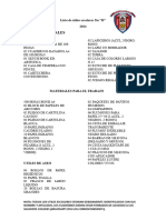 Lista de Útiles Escolares 5to D - DAIRO LIMA LLAJAHUANCA