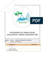 Procedimiento de Trabajo Instalacion Tubos