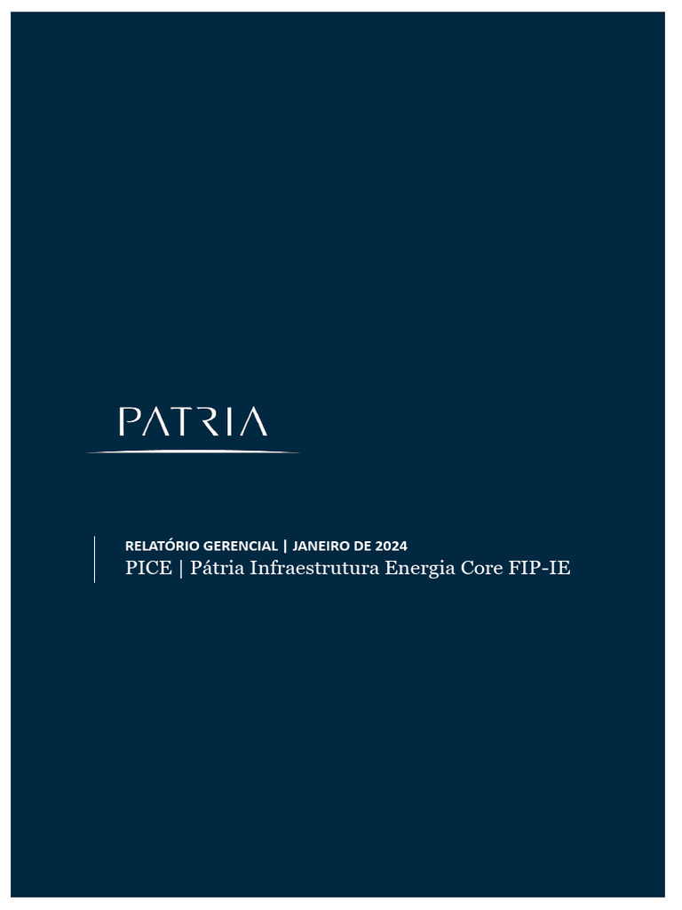 PICE11 - Relat Mensal - 2024 01 | PDF