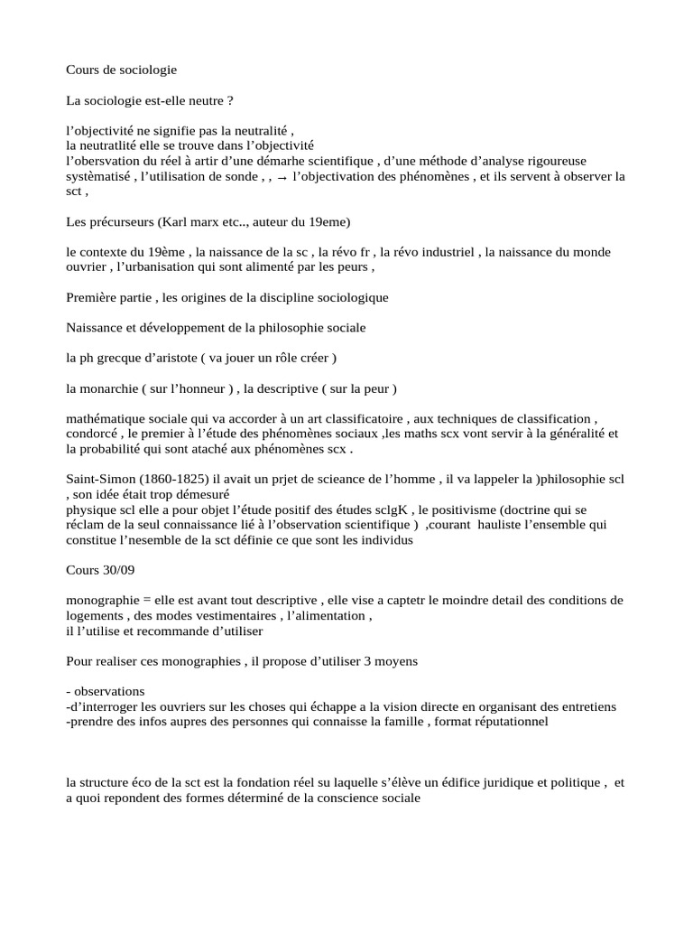 Neutralité et Objectivité en Sociologie | PDF | Sociologie | Objectivité