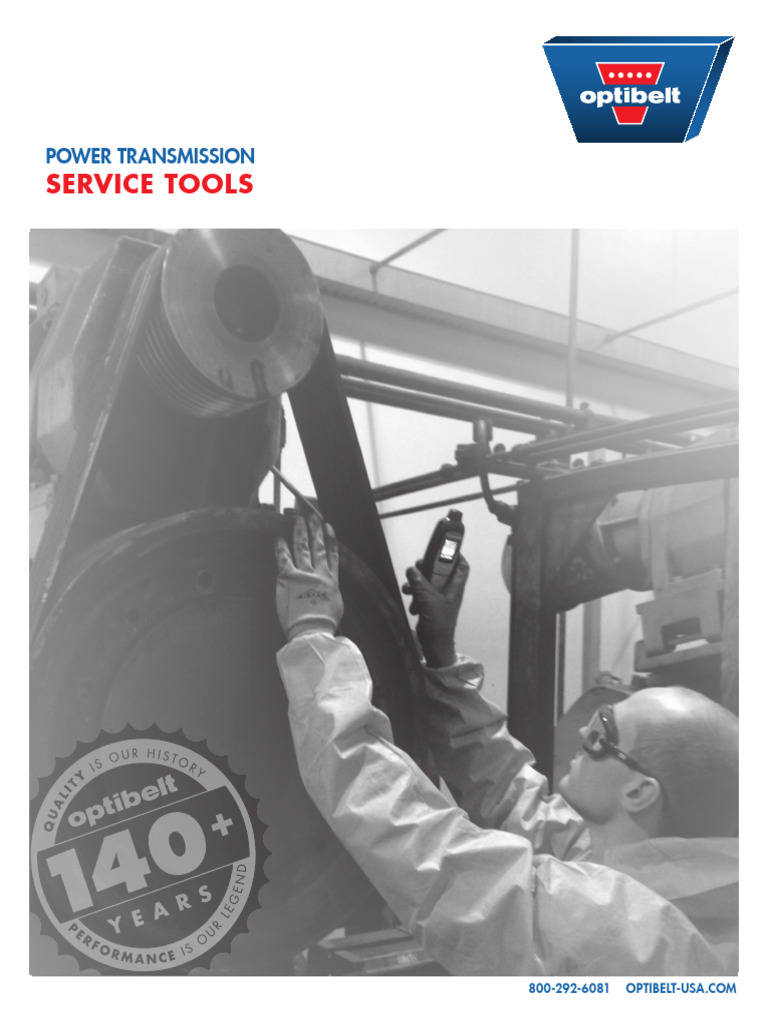 Optibelt Service Tools & Kits Guide | PDF | Belt (Mechanical) | Equipment
