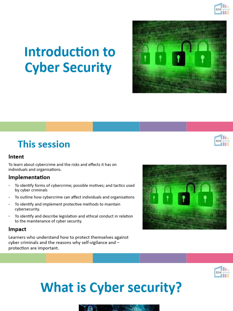 Introduction To Cyber Security | PDF | Denial Of Service Attack