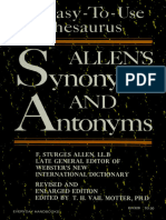 Allen's Thesaurus - Synonyms and Antonyms 2 Ed. (Allen Frederic Sturges) (Z-Library)