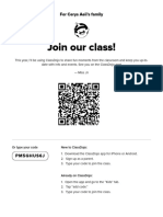 ClassDojo1 Parent and Student Invites For Miss Meynell's Classroom