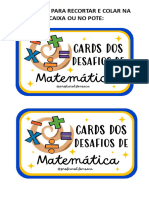 Cards Da Matemática