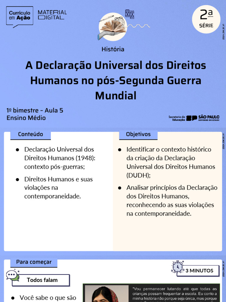 Declaracao Universal Dos Direitos Humanos Artigo 1 Declaração