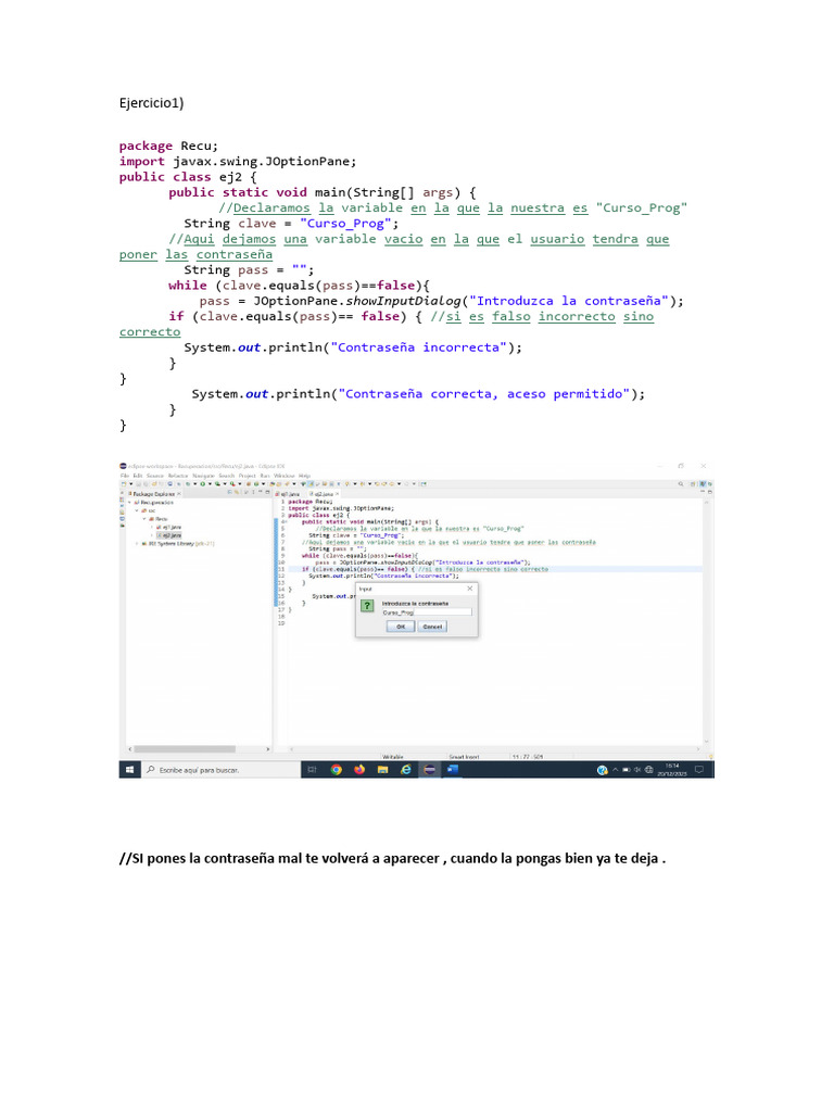 Ejercicios de programación en Java | PDF | Programación de computadoras ...