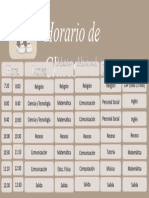 Horario de Clase. 1