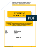 Informe Demolicion SHAPRAY