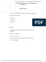 Histoire Des Formes Théâtrales de L'antiquité À Nos Jours - Exercices