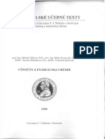 Gálová A Kol - Výpočty Z Fyzikálnej Chémie - UPJŠ 1999 - OCR