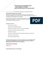 Pauta Trabajo 1 Arquitectura Contemporanea 2022