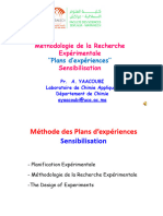 Plan Expériences - Introduction