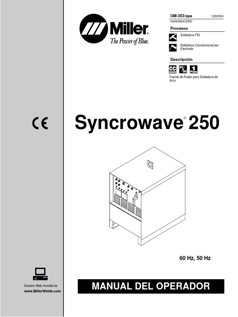 Syncrowave 250 | PDF | Soldadura | Construcción, image size:768x1024