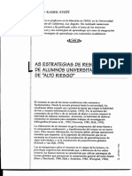 Kamhi-Stein. Las Estrategias de Resumen de Alumnos Universitarios de Alto Riesgo