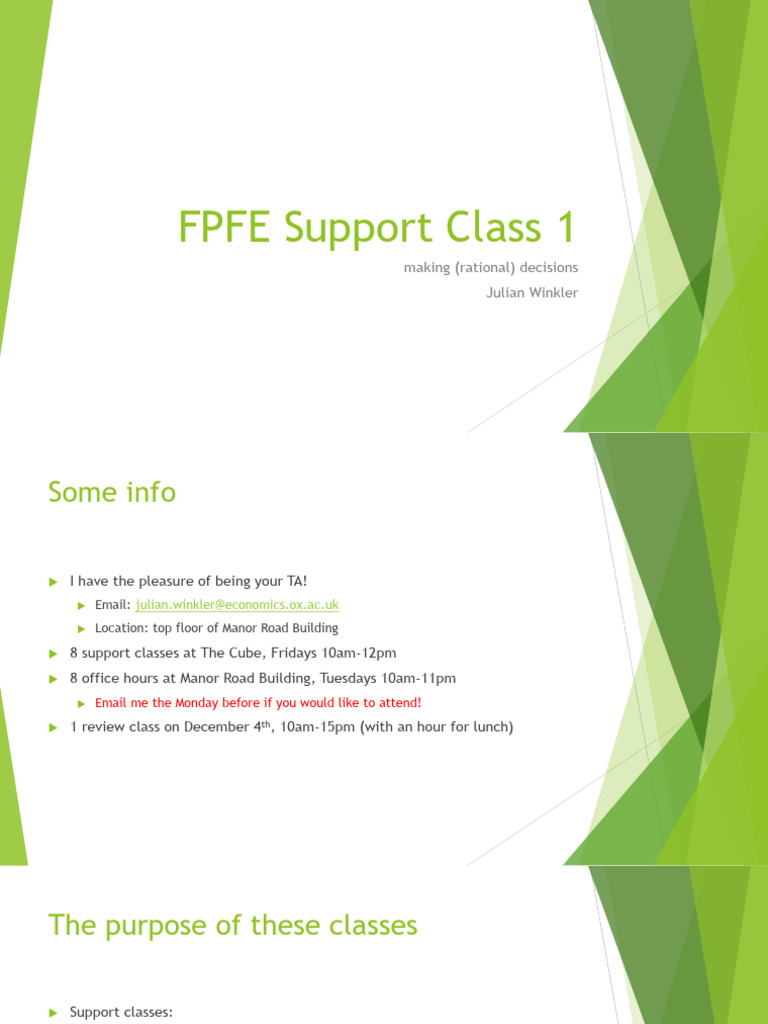 Economics Support & Rationality | PDF