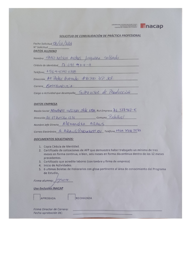 Solicitud Convalidación de Práctica Profesional - 20240109 - 204202 ...