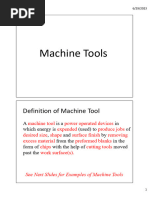 Machining Operation I