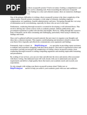 Sample Thesis Payroll System