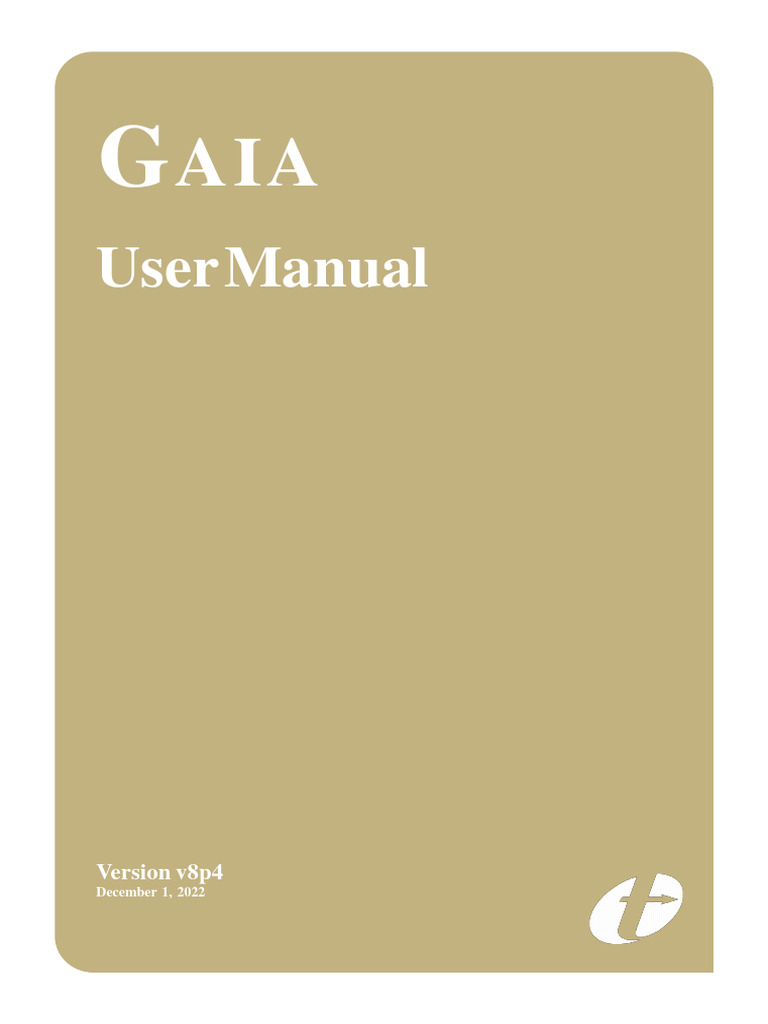 Gaia User v8p4 | PDF