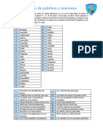 BANCO DE PALABRAS 11-15 MARZO