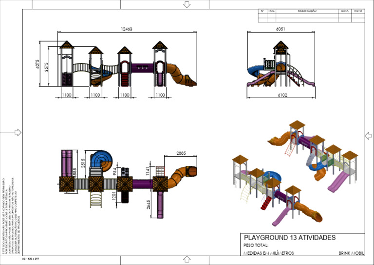 Especificações Técnicas do Playground | PDF