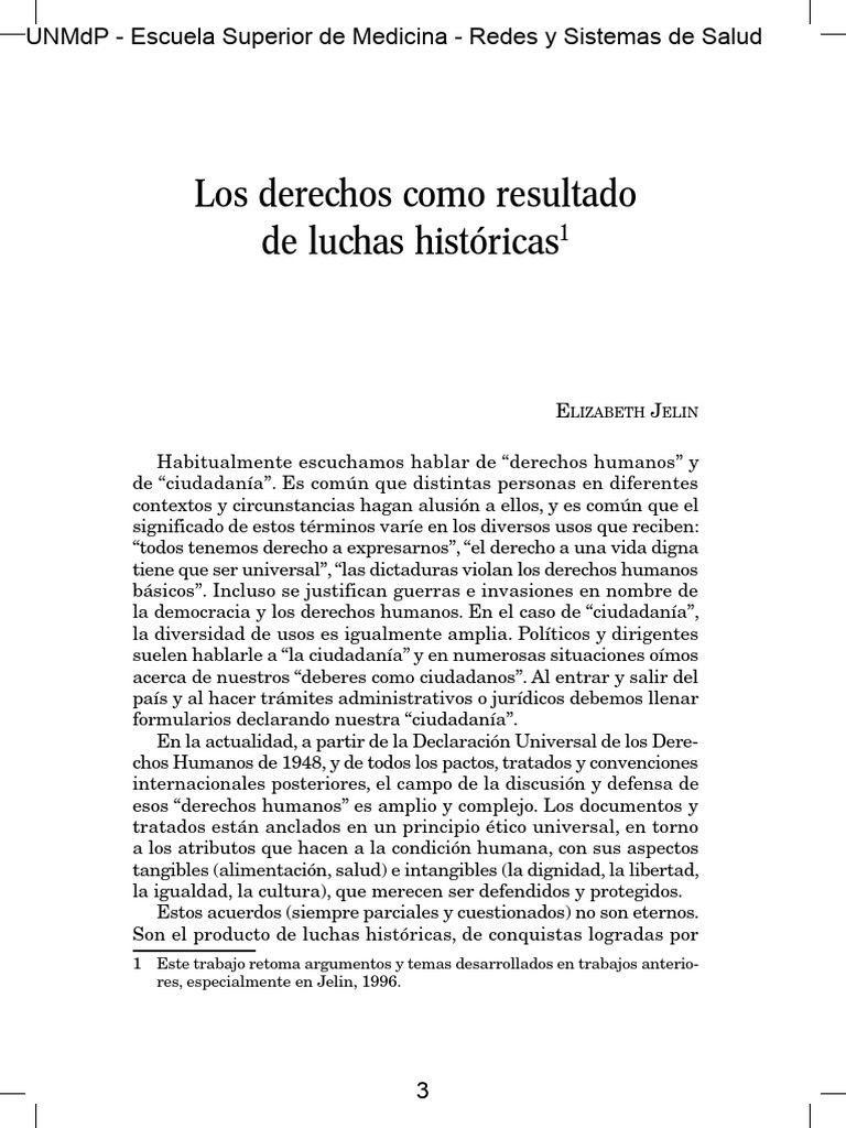 Derechos Humanos y Ciudadanía Histórica | PDF | Política | Ciencias ...