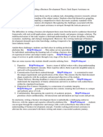 Business Development Thesis PDF