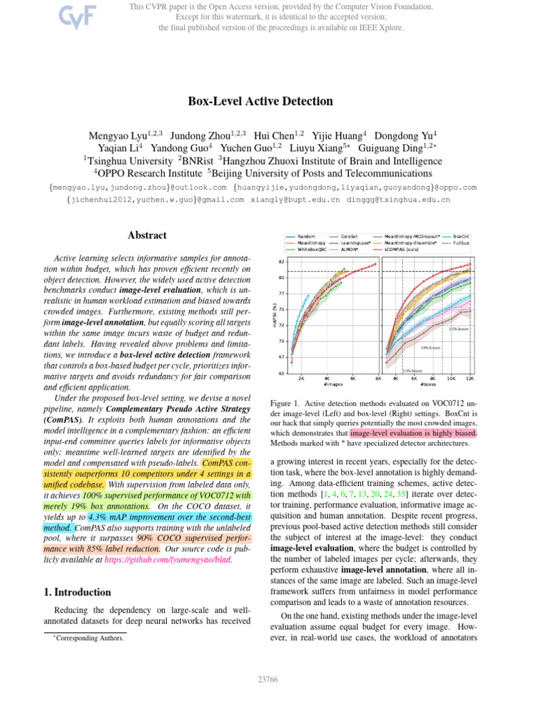 2023 Lyu Box Level Active Detection Cvpr 2023 Paper Pdf Statistical