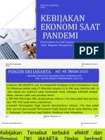 Kebijakan Ekonomi Saat Pandemi