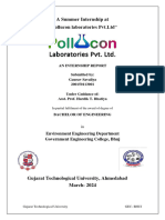 A Summer Internship at "Pollucon Laboratories PVT - LTD"