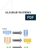 Aljabar Matriks