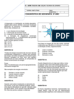 Avaliação Diagnóstica de Geografia 9º Ano 2024 Enviar