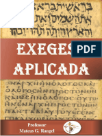 Exegese Aplicada - Curso de Exegese (Português, Hermenêutica e Exegese)