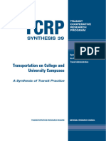 Transportation On College and University Campus