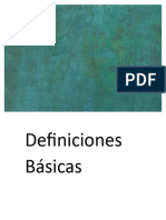 Definiciones Básicas y Metodologia