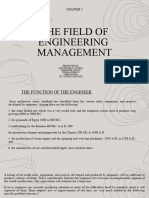 The Field of Engineering Management