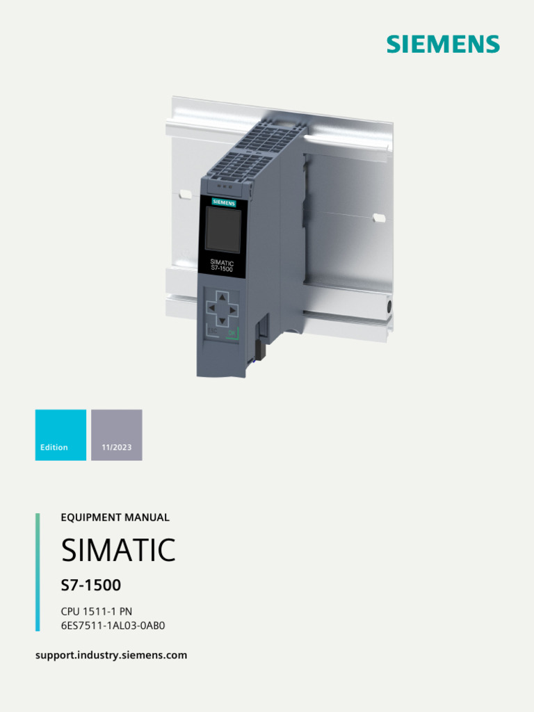 s71500 Cpu1511 1 PN DTC Manual | PDF | Central Processing Unit ...