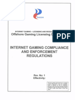 Internet Gaming Compliance and Enforcement Regulations